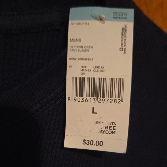 Izod Navy Blue Men's Sweater - Picture 3 of 7